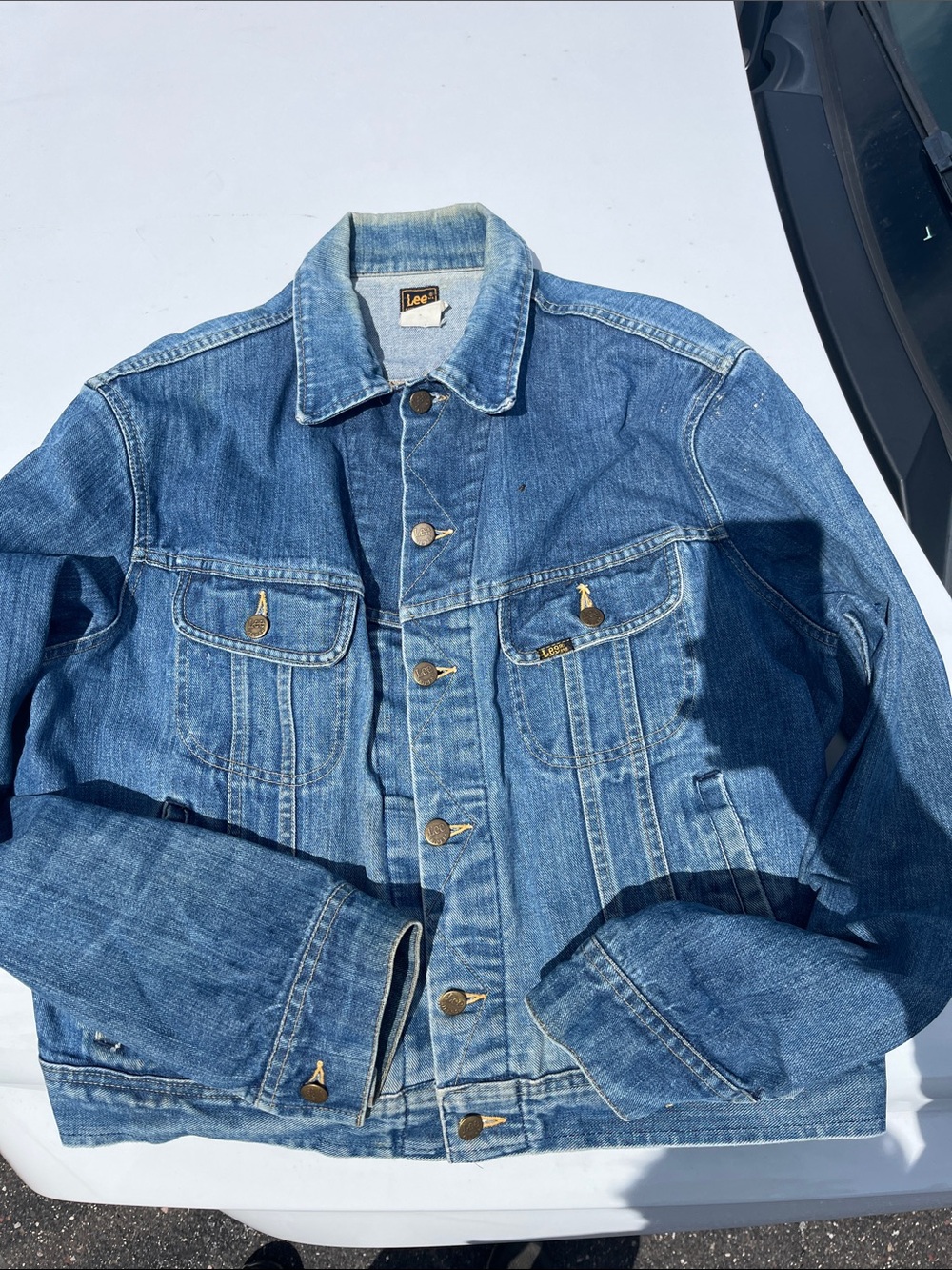 Late 70s or early 80s Lee Light Blue Denim Trucker Jacket